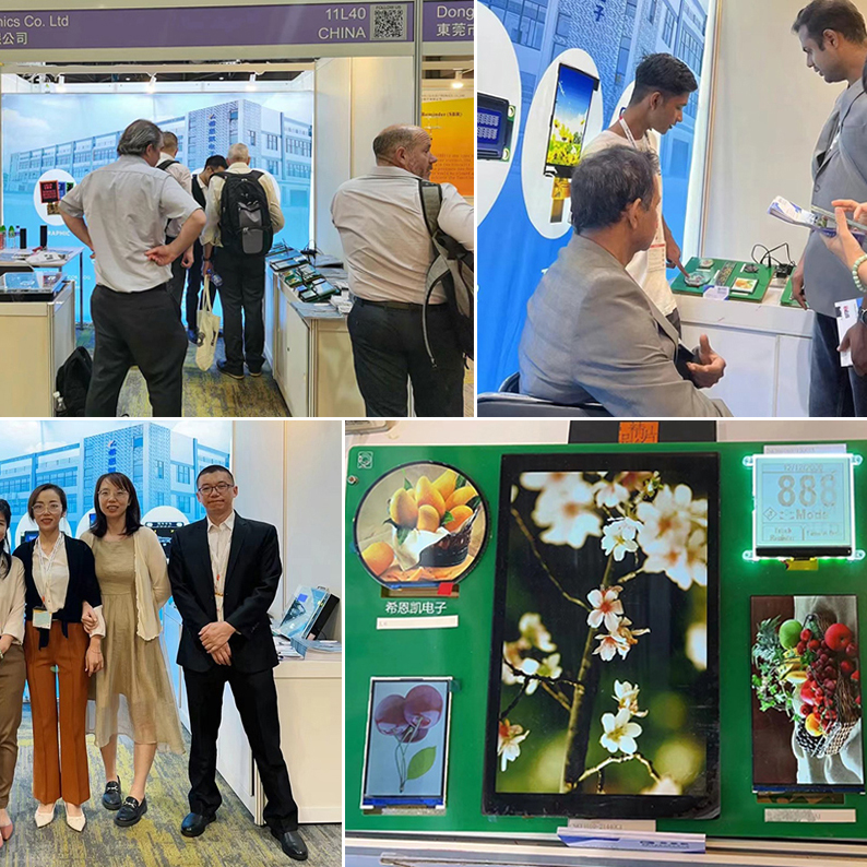 CNK Electronics nampilake layar tampilan cilik lan medium ing Pameran Komponen Elektronik Sumber Daya Global Hong Kong